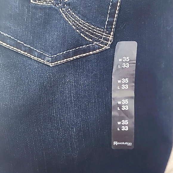 NWT Revolution By Rickis, Classic Rise Relaxed Bootcut, Plus Size 35, L 33 - Picture 8 of 8